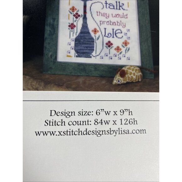 Designs By Lisa Crosstitch Pattern If Kat Could Talk Dbl-C147 ￼ - Picture 3 of 8